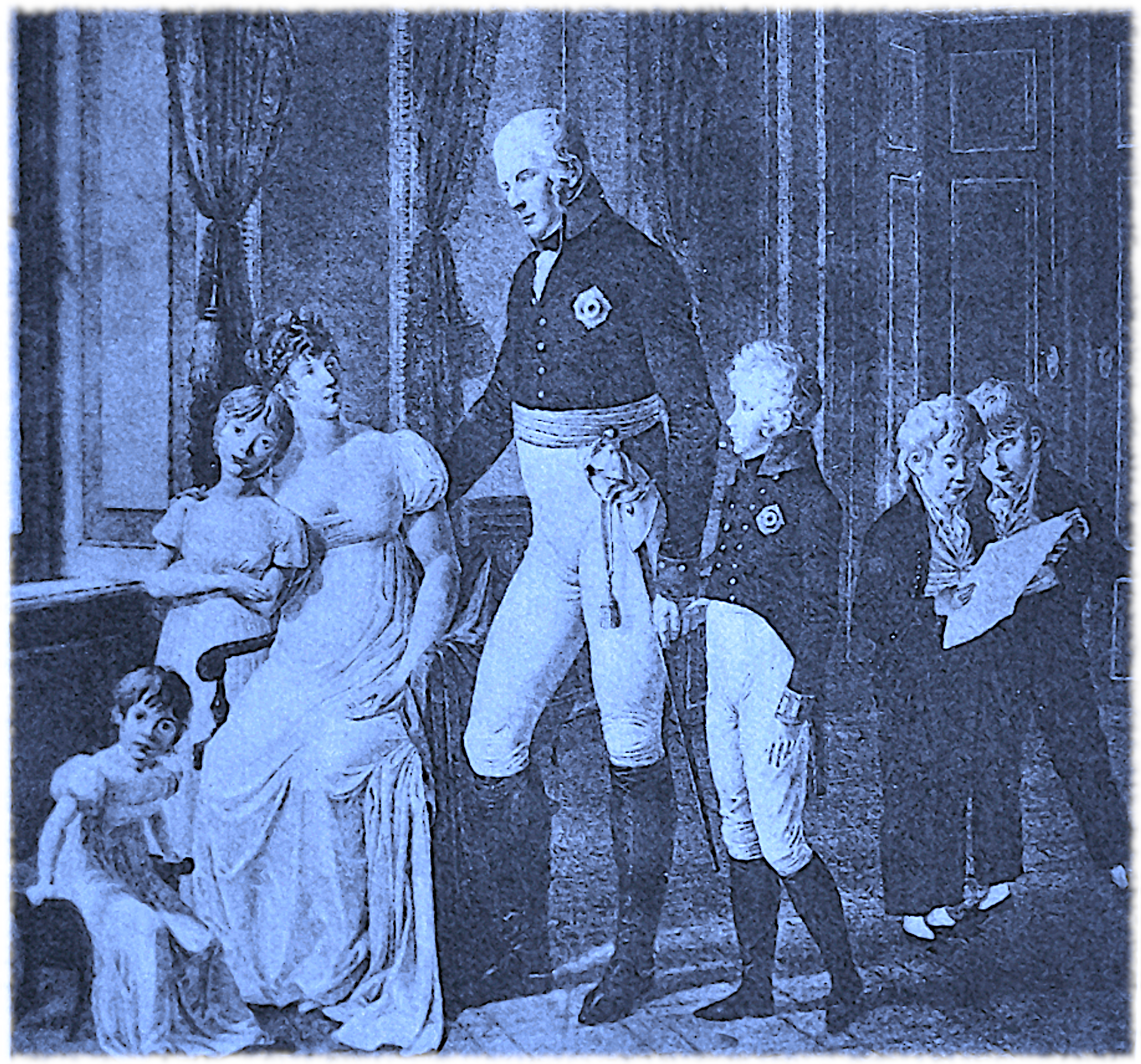 Friedrich Wilhelm III. im Kreise seiner Familie